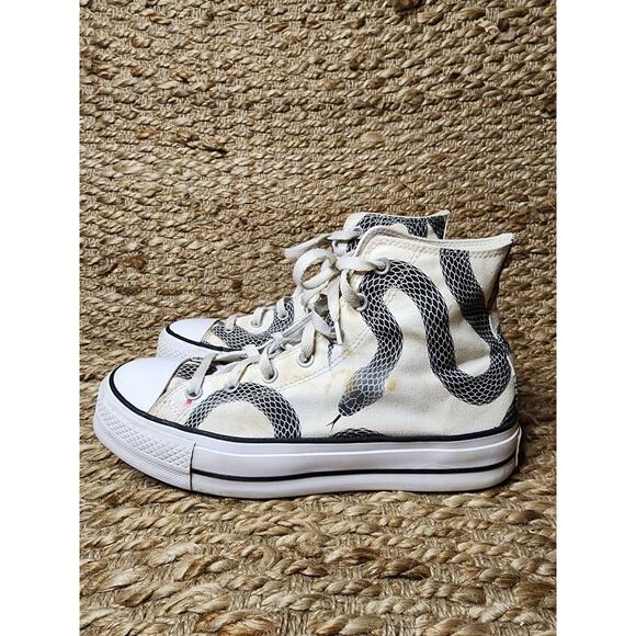 Converse Taylor Swift Reputation Era Snake Van Halen Sneakers Women's 11, Mens 9 - Picture 3 of 12